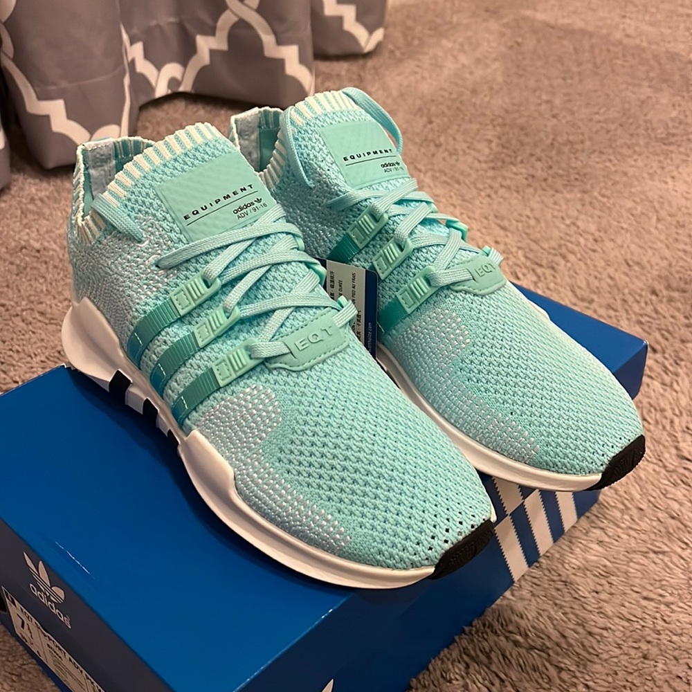 Adidas EQT Support ADV PK Primeknit Shoes Sneakers green BZ0006 Womens Size 8